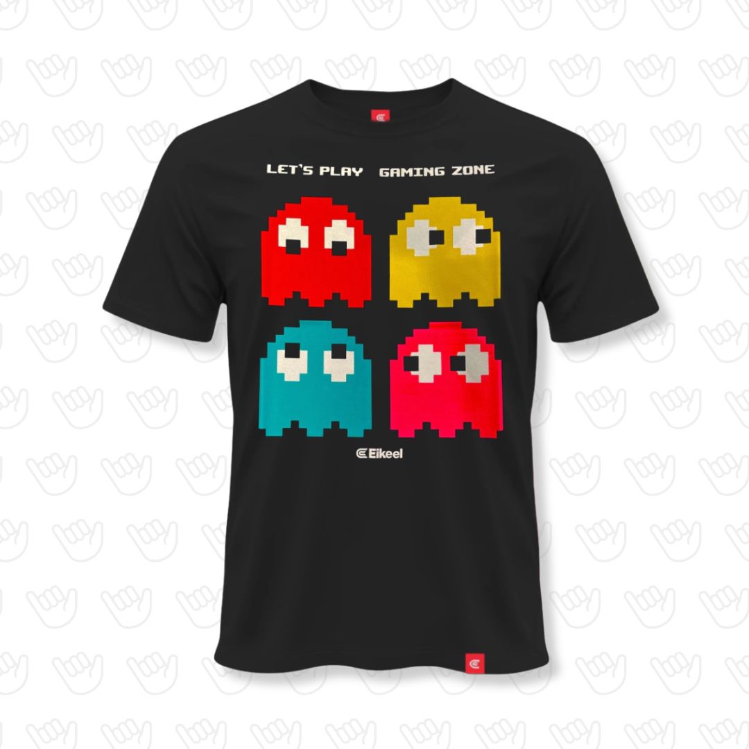 Remera Eikeel Fantasmas Pac-Man