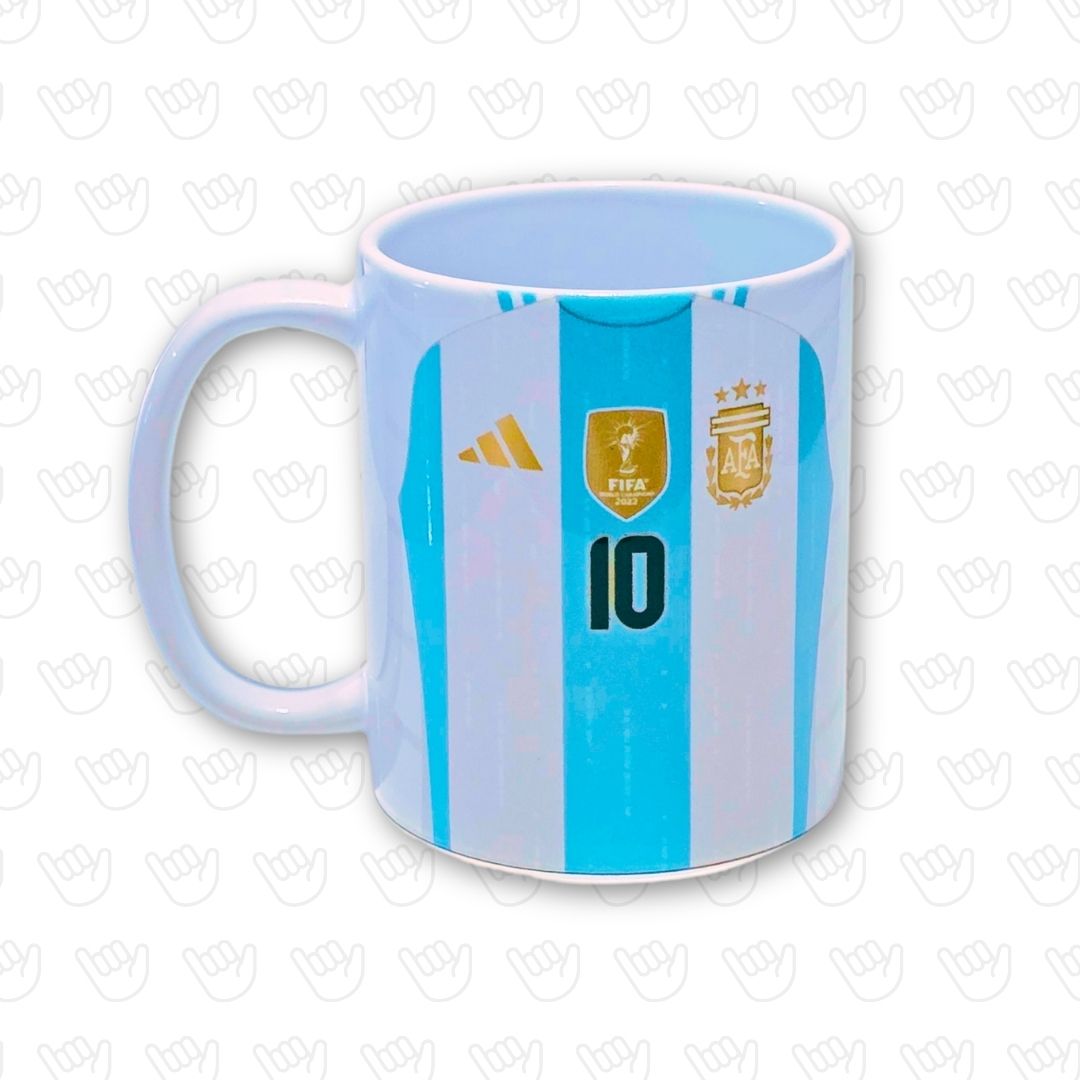 Taza Camiseta Argentina 3 Estrellas Titular