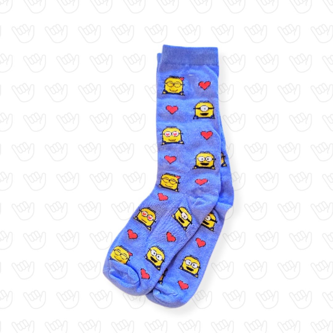 Medias Minions Corazones